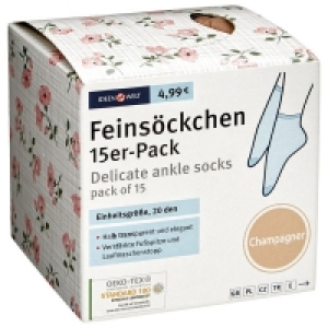 15er-Pack Feinsöckchen champagner 4.99 €