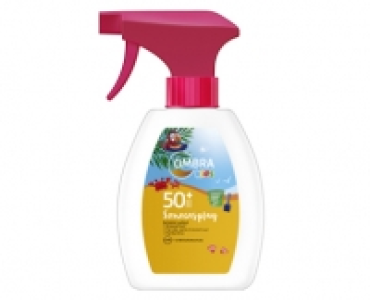 Aldi Süd  OMBRA kids Sonnenspray