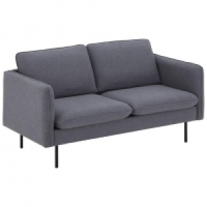 Dänisches Bettenlager  Sofa Dianalund (2-Sitzer, grau)