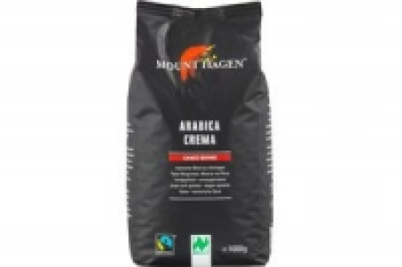 Denns Mount Hagen Röstkaffee Arabica Crema, ganze Bohne