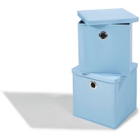 Netto  Dekor Aufbewahrungsboxen, 2er Set - blau