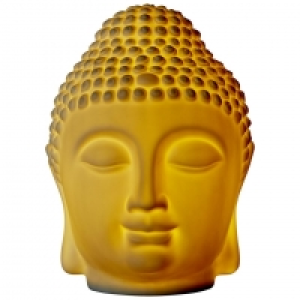 Dänisches Bettenlager  Buddhakopf mit LED (weiß)