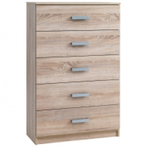 Kommode KABDRUP (5 Schubladen, eiche) 65.00 €
