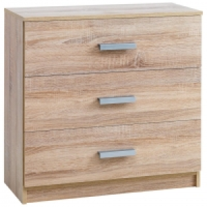 Kommode KABDRUP (3 Schubladen, eiche) 45.00 €