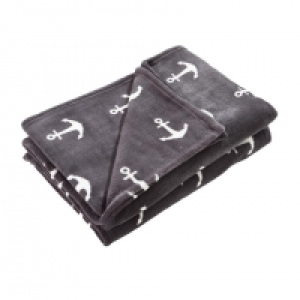 Microfaser-Schlafdecke Anker (140x200, anthrazit) 8.50 €