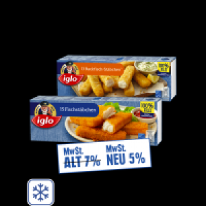 iglo Fisch- oder Backfisch-Stäbchen 2.15 €