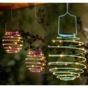 Norma I Glow LED-Solar-Spiral-Lampions