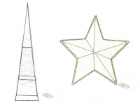 Lidl  MELINERA® LED-Metallfigur Pyramide/Stern