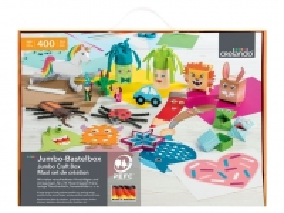 Lidl  CRELANDO® Jumbo Bastelbox, inklusive Schnittmusterbogen