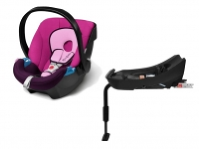 Lidl  CYBEX SILVER Set Babyschale Aton Purple Rain und Base-Fix SL