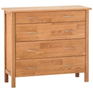 Kommode KAGERUP (4 Schubladen, eiche, breit) 200.00 €