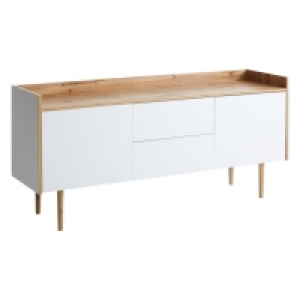 Anrichte AARUP (2 Türen, 2 Schubladen, weiß-eiche) 130.00 €