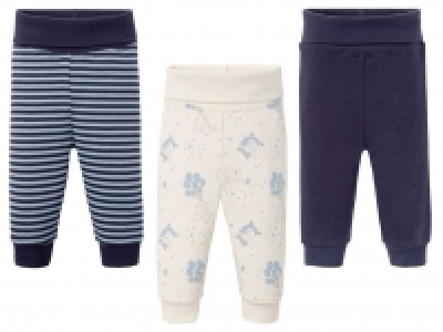 Lidl  LUPILU® Baby Schlupfhosen Jungen, 3 Stück, mit Baumwolle