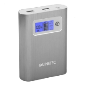 Netto  NINETEC PowerDrive 13.400 mAh Power Bank mit integriertem 32 GB USB Sp