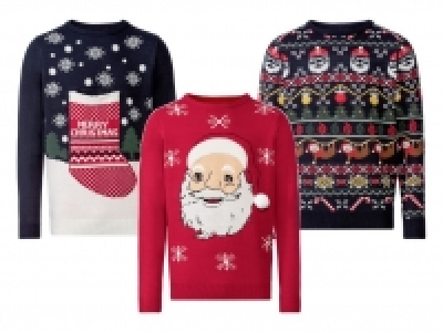 Lidl  LIVERGY® Weihnachtsstrickpullover Herren, mit Motiv