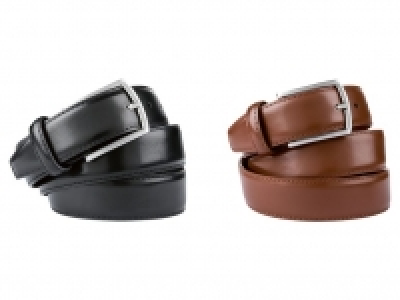 Lidl  LIVERGY® Ledergürtel Herren, mit Stegschließe