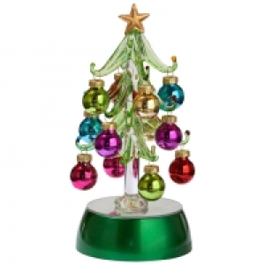 Dänisches Bettenlager  LED-Glasweihnachtsbaum AURBODA (grün)