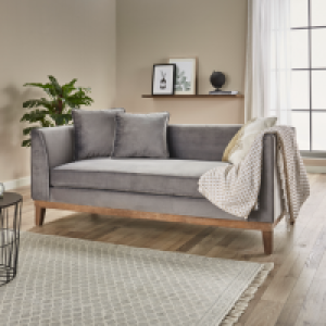 Aldi Süd  Sofa in Samt-Optik