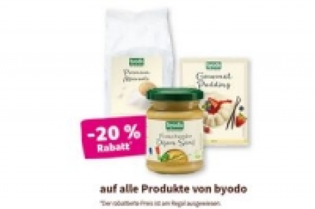 Denns Byodo -20 % Rabatt auf alle Produkte von byodo