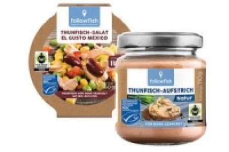 Denns Followfish Thunfisch-Salat oder -Creme, verschiedene Sorten