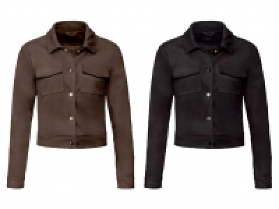 ESMARA® Bikerjacke Damen, in Wildlederoptik, mit Brusttaschen, Reversk 24.36 €