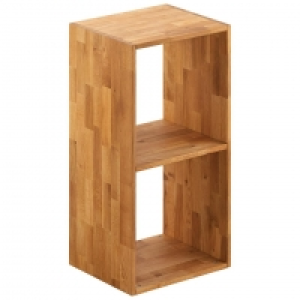 Würfelregal Cube (2 Fächer, Eiche, geölt) 50.00 €