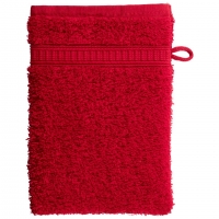 Dänisches Bettenlager  Waschhandschuh KRONBORG® de Luxe (16x21, rot)