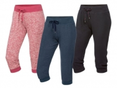 Lidl  CRIVIT® Sweatcapri Damen, mit seitlichen Eingrifftaschen, mit Baumwoll