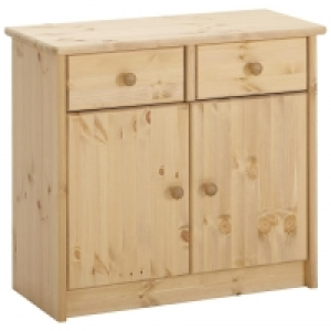 Kommode Mia (2 Schubladen, 2 Türen, breit, gebeizt geölt) 115.00 €