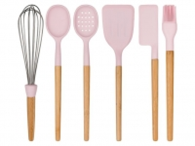 ERNESTO® Küchenhelfer-Set, 6-teilig, mit Bambusgriff, Funktionsteil au 19.49 €