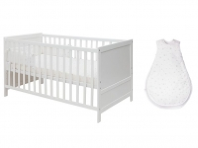 Lidl  roba Kinderbett / Babybett »safe asleep«, mit Matratze, Schlafsack und