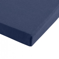 Dänisches Bettenlager  Single-Jersey-Spannbetttuch Quality (100x200, marineblau)