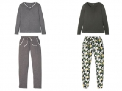 Lidl  ESMARA® Pyjama Damen, mit Bindeband, mit Bio-Baumwolle