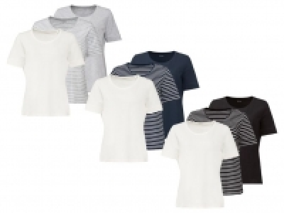 ESMARA® T-Shirt Damen, 3 Stück, mit Bio-Baumwolle und Elasthan 9.74 €