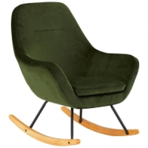 Schaukelstuhl Asserbo (waldgrün, Samt) 115.00 €