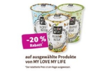 Denns My Love My Life -20 % Rabatt auf ausgewählte Produkte von MY LOVE MY LIFE