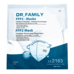 20er-Pack FFP2 Masken - weiß - faltbar 24.99 €