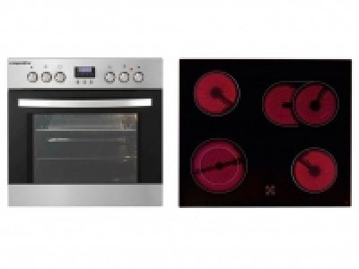 Lidl  respekta Multifunktions-Einbauherd-Set Digi Set 6 PPAN mit Glaskeramik