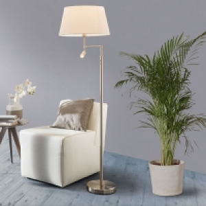 LED-Stehleuchte Cardiff mit Leselicht