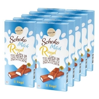 Netto  Schokoliebe Schoko-Milch-Riegel 200 g, 10er Pack