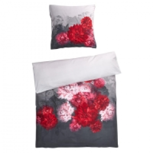 Biber-Bettwäsche FLAMENCO (135x200, schwarz-rot) 26.25 €