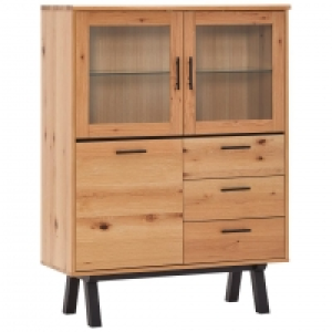 Dänisches Bettenlager  Highboard NEW YORK (3 Schubladen, 3 Türen)