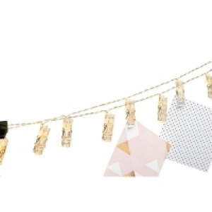 LED-Lichterkette mit Fotoclips 6.99 €