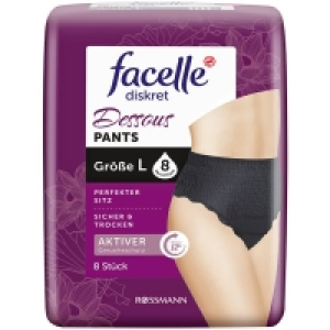 Facelle Diskret Dessous Pants schwarz Größe L