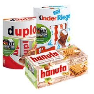 Ferrero duplo, kinder Riegel oder Hanuta 1.29&nbsp;&euro;