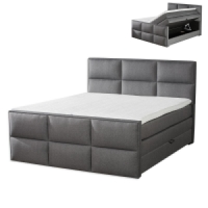 Boxspringbett - H3 - grau - Bettkasten - 180x200 cm 899.00 €