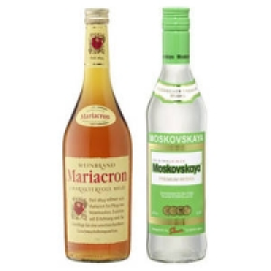 Moskovskaya Russischer Wodka oder Mariacron Weinbrand 6.49&nbsp;&euro;