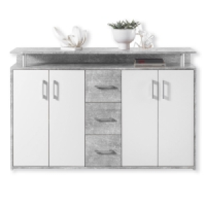 Sideboard - Beton-weiß - 139 cm 99.00 €