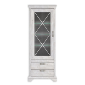 Vitrine hoch - Pinie weiß - mit Beleuchtung 252.00 €