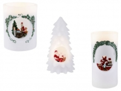 Lidl Melinera® MELINERA® Echtwachskerze, mit Weihnachtsmotiv